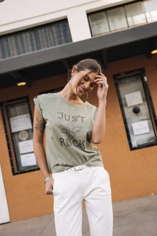 T-Shirts*Freeman T. Porter Trisea Just Be Rock lightkhaki