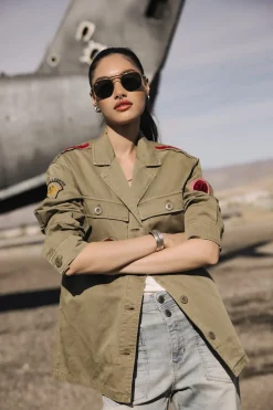 Jackets & Blazers*Freeman T. Porter Venty Patches 2 lightkhaki