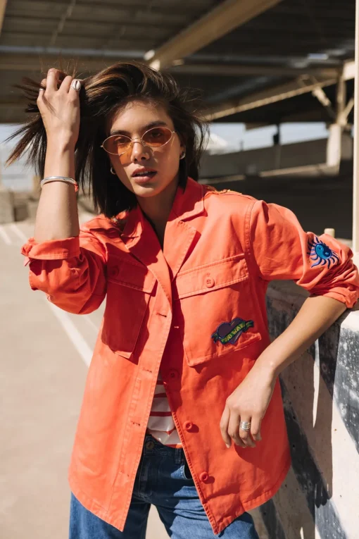 Jackets & Blazers*Freeman T. Porter Venty Summer Patches cayenne