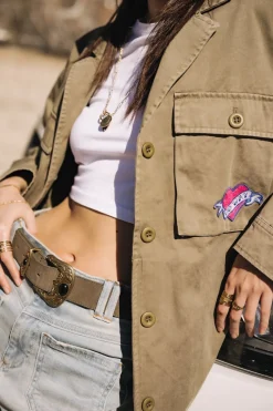 Jackets & Blazers*Freeman T. Porter Venty Summer Patches lightkhaki