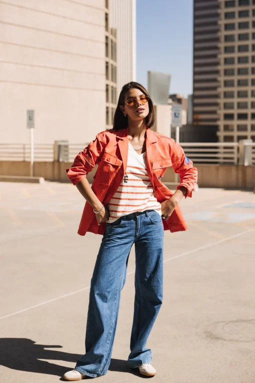 Jackets & Blazers*Freeman T. Porter Venty Summer Patches cayenne