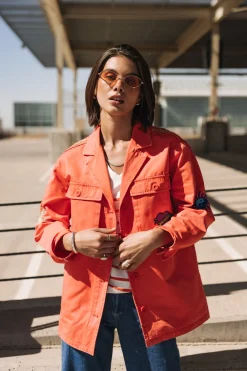 Jackets & Blazers*Freeman T. Porter Venty Summer Patches cayenne