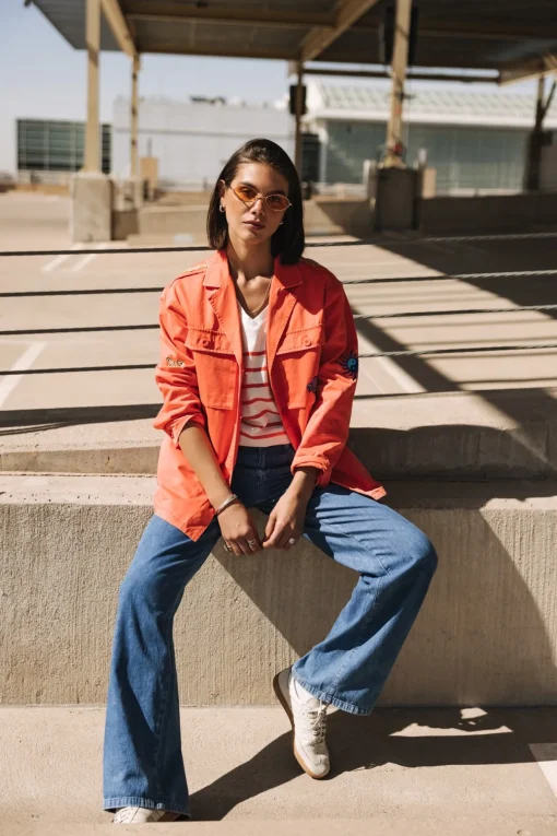 Jackets & Blazers*Freeman T. Porter Venty Summer Patches cayenne