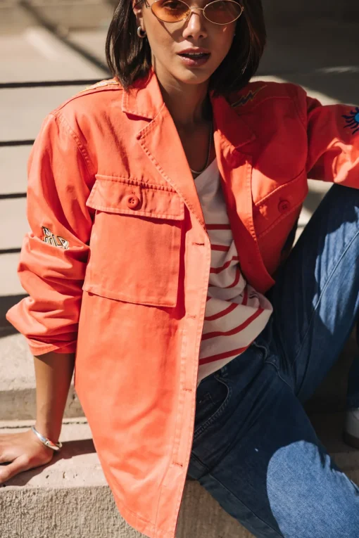 Jackets & Blazers*Freeman T. Porter Venty Summer Patches cayenne
