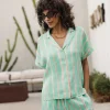 Tops & Shirts*Freeman T. Porter Wina Crafty Stripe deepmint