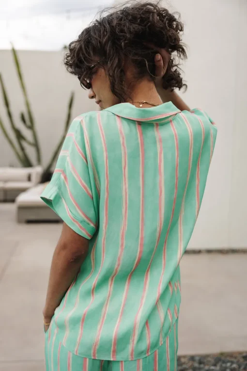 Tops & Shirts*Freeman T. Porter Wina Crafty Stripe deepmint