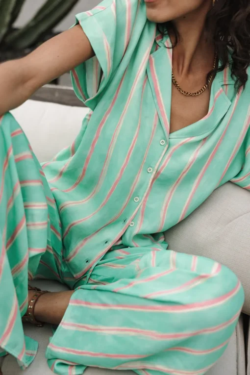 Tops & Shirts*Freeman T. Porter Wina Crafty Stripe deepmint