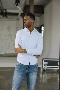 Shirts*Freeman T. Porter Yoris Oxford Brushed lightblue