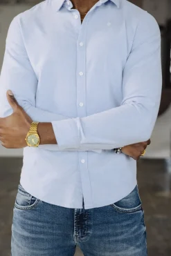 Shirts*Freeman T. Porter Yoris Oxford Brushed lightblue