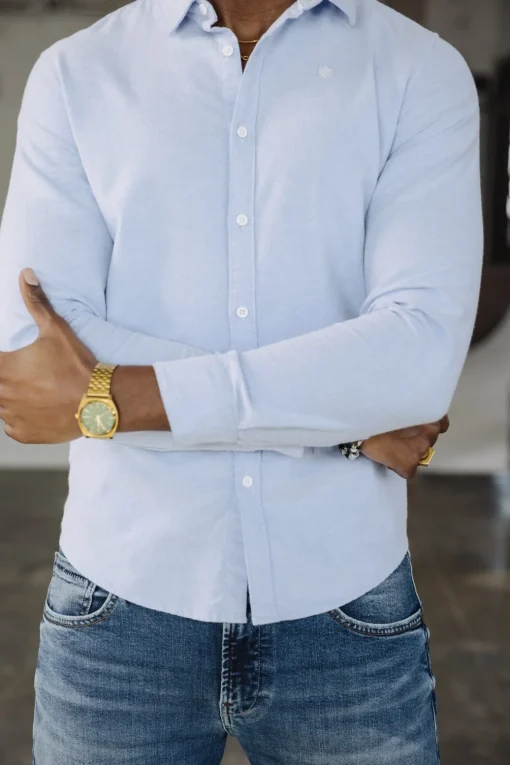 Shirts*Freeman T. Porter Yoris Oxford Brushed lightblue