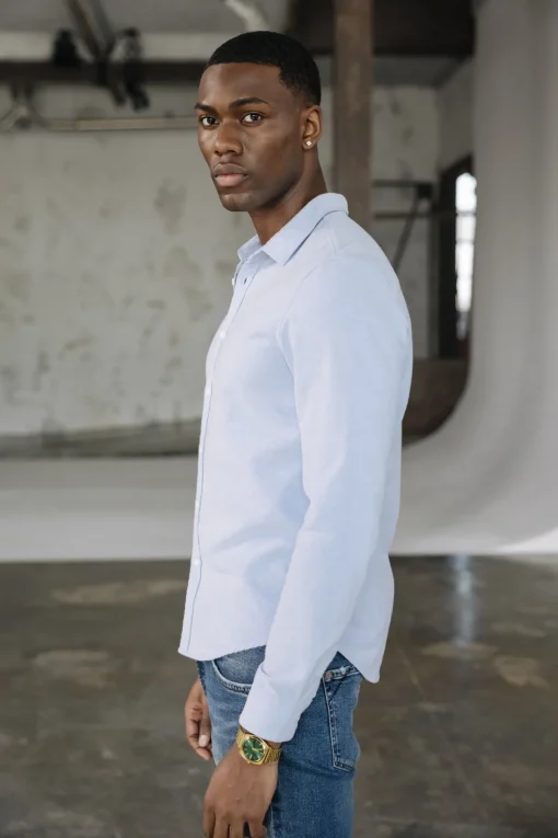 Shirts*Freeman T. Porter Yoris Oxford Brushed lightblue