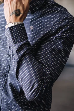 Shirts*Freeman T. Porter Yoris Puntini peacoat