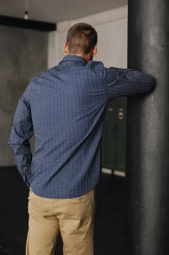 Shirts*Freeman T. Porter Yoris Puntini peacoat