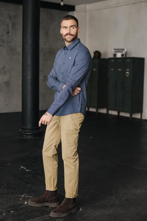 Shirts*Freeman T. Porter Yoris Puntini peacoat