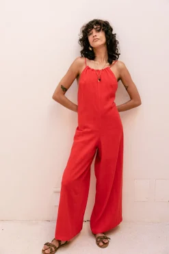 Overalls & Dungarees*Freeman T. Porter Zola Natural red