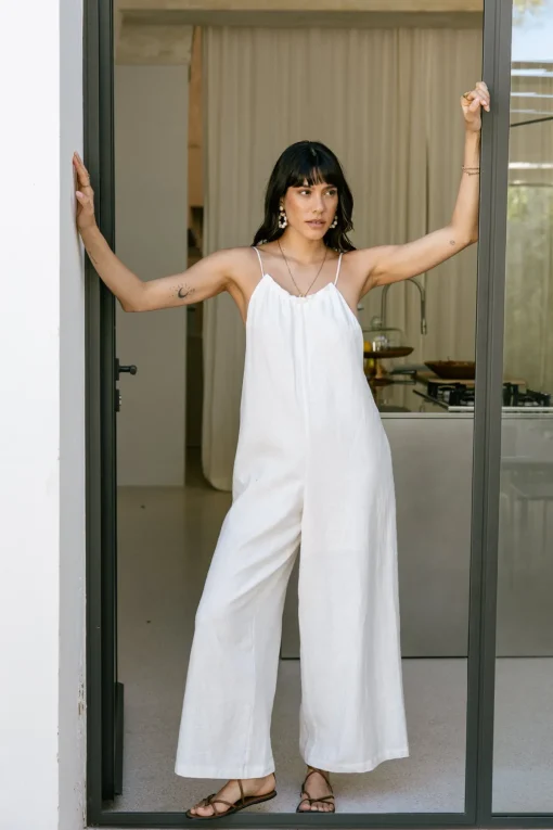 Overalls & Dungarees*Freeman T. Porter Zola Natural egret