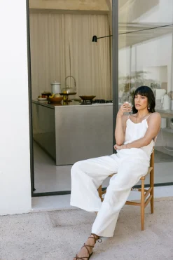 Overalls & Dungarees*Freeman T. Porter Zola Natural egret